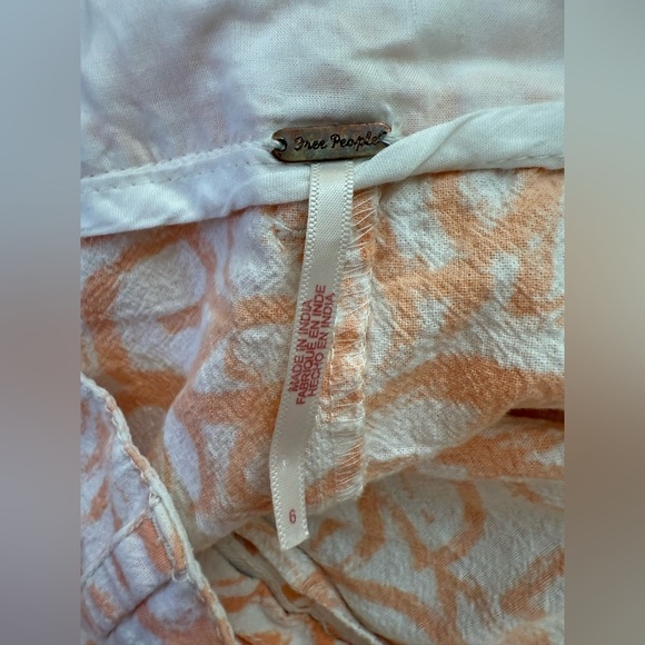 Free People Love So Right Wide-leg Cotton Pants Size 6 - Picture 6 of 11